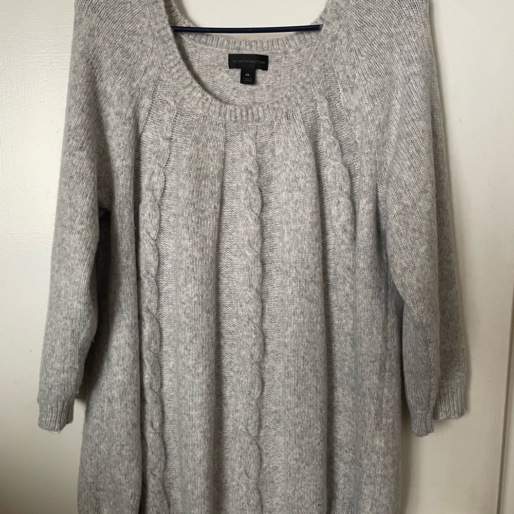 Gray Knit Sweater